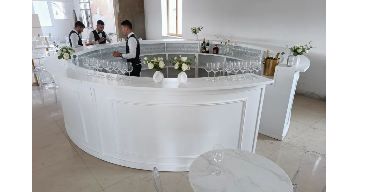 Bar circulaire événementiel service professionnel sur-mesure — BarConcept
