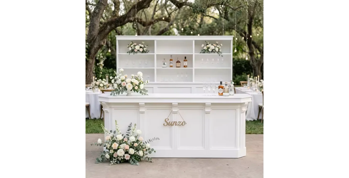 Bar mariage personnalisé intérieur élégant sur-mesure — BarConcept